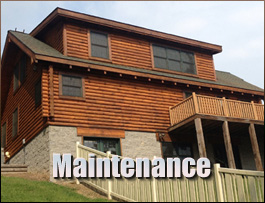  Westover, Alabama Log Home Maintenance